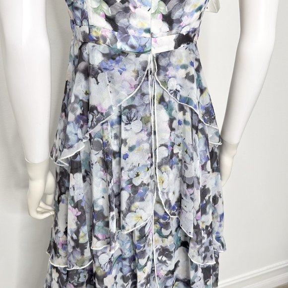 Fame and Partners The Catherine Tiered Bustier Floral Print Gown Maxi Dress - Picture 12 of 16